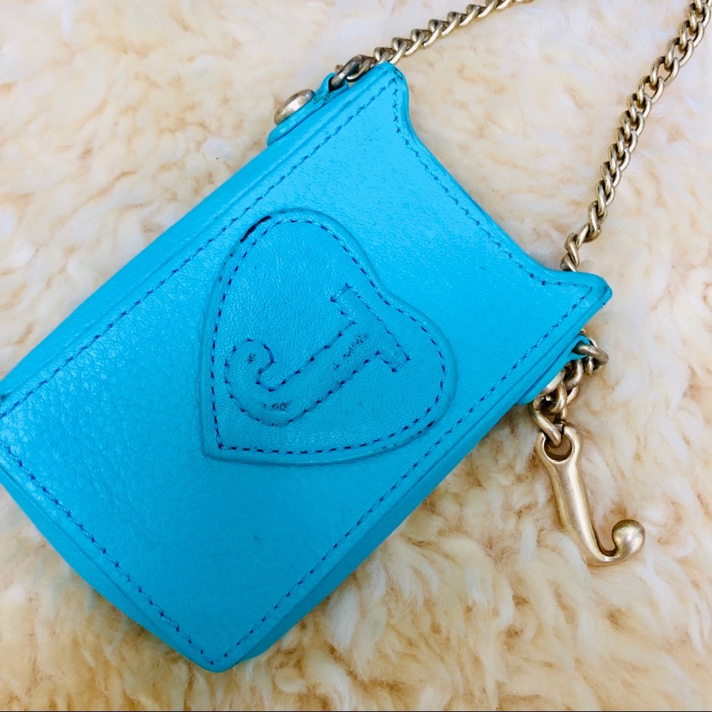 Juicy Couture blue turquoise leather iPod case - Picture 3 of 5